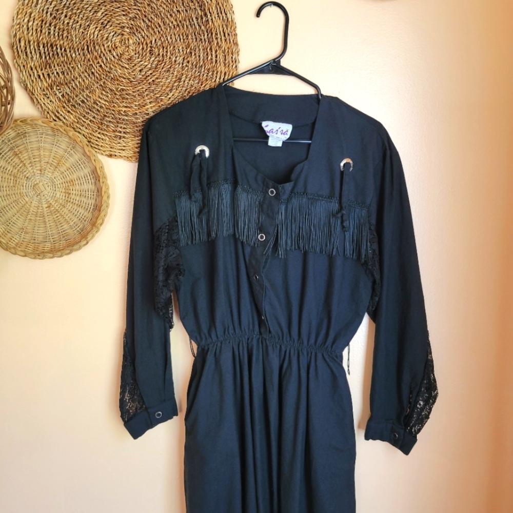 Vintage Saśsa Western Dress - Picture 3 of 12